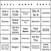 Bangin' Meats CardTunz 100 Music Bingo Cards Printed and Laminated Many Music Types Available (2000s Dance Party) view 1