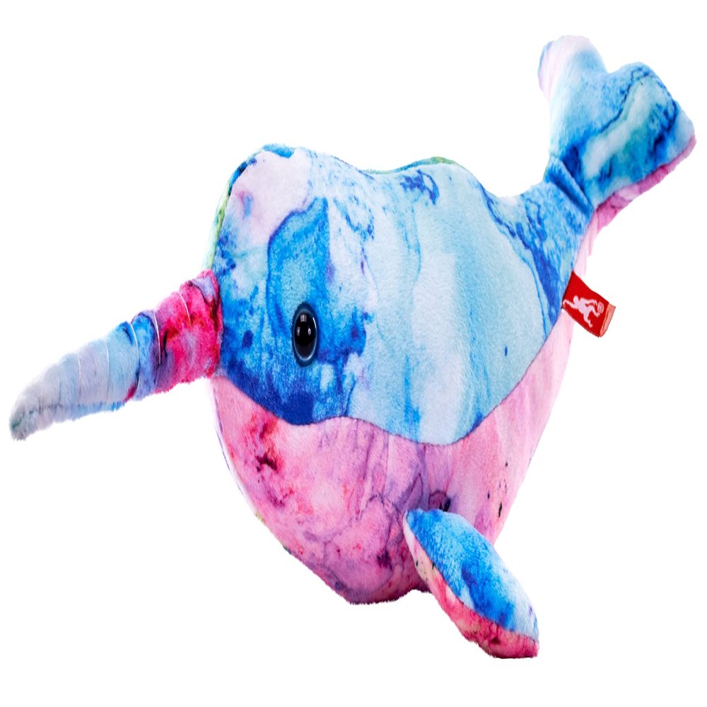 Wild Republic Mysteries of Atlantis, Narwhal, Stuffed Toy, 8 inches, Gift for Kids, Plush Toy, Doll, Fill is Spun Recycled Water Bottles