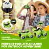 Binoculars for Kids, Toys for 3-12 Year Old Girls and Boys, Bird Watching Hiking 4 5 6 7 8 9 Year Old Girl Boy Christmas Birthday Gifts, Outdoor Toys for Kid Set with Magnifying Glass & Compass view 3