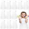 IAGBIBUI 12 Pack Kids Aprons Bulk with 2 Pockets Adjustable Chef Art Apron Kids Painting Aprons for Cooking Baking Crafting Grilling for Boys Girls Age 6-13 Years(White) view 1