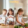 IAGBIBUI 12 Pack Kids Aprons Bulk with 2 Pockets Adjustable Chef Art Apron Kids Painting Aprons for Cooking Baking Crafting Grilling for Boys Girls Age 6-13 Years(White) view 4