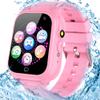 Kids Waterproof Game Watch Learning Toys with 26 Game HD Camera 1.44'' Touchscreen Pedometer Video Music Player Alarm Clock Calculator Smart Watch for Girls Boys 3-12 Years Old (Pink) view 1