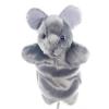 Mouse Hand Puppets Plush Animal Toys for Kids Imaginative Pretend Play Storytelling Gray view 1