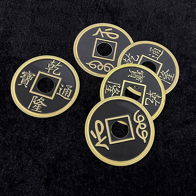 SUMAG Phantom of Chinese Coins (Stage) Magic Tricks 55MM Parlar Coin Magic for Magicians Close up Street Illusions Gimmicks Props