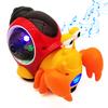 Tipmant Baby Toddler Electric Crab Cute Electronic Animal Vehicle Car Toy Crawl, Play Music, Luminous Light Kids Birthday (Orange) view 1