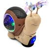Tipmant Baby Toddler Electric Snail Toy Cute Electronic Animal Crawl, Play Music, Luminous Light Kids Birthday (Brown) view 1