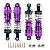 Aluminum Front&Rear shock absorbers for Wltoys 124019 124018 124017 124016 144002 144001 RC car upgrade parts 4pcs/setPurple view 1