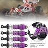 Aluminum Front&Rear shock absorbers for Wltoys 124019 124018 124017 124016 144002 144001 RC car upgrade parts 4pcs/setPurple view 3