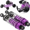 Aluminum Front&Rear shock absorbers for Wltoys 124019 124018 124017 124016 144002 144001 RC car upgrade parts 4pcs/setPurple view 4