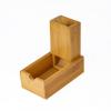Cusdie Bamboo Dice Tower Foldable Wooden Die Roller Castle Rolling Case for Board Game, D&D, RPG(No Logo) view 1