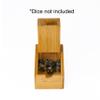 Cusdie Bamboo Dice Tower Foldable Wooden Die Roller Castle Rolling Case for Board Game, D&D, RPG(No Logo) view 2