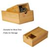 Cusdie Bamboo Dice Tower Foldable Wooden Die Roller Castle Rolling Case for Board Game, D&D, RPG(No Logo) view 3