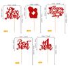 Rsstarxi 30 Pack Happy Mother's Day Cupcake Toppers Best Mom Love Mom Cupcake Picks Red view 2