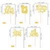 Rsstarxi 30 Pack Gold Glitter Happy Mother's Day Cupcake Toppers Best Mom Ever I Love Mom Cupcake Picks for Happy Mother's Day Theme Birthday Party Cake Decortions view 2