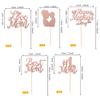 Rsstarxi 30 Pack Happy Mother's Day Cupcake Toppers Glitter Love Mom Best Mom Ever Cupcake Picks Happy Mother's Day Women Birthday Party Cake Decortions Rose Gold view 2