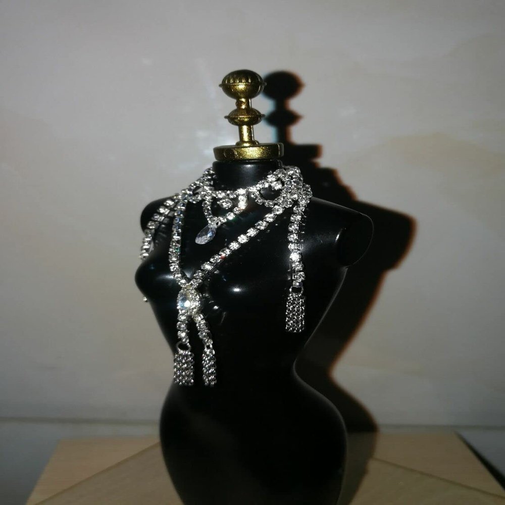 BOSWON 1/6 Scale Rhinestone Necklace Model for 12" Action Figure