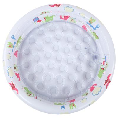 90CM Garden Round Inflatable Baby Swimming Pool, Portable Inflatable Dinosaur Pattern Children Water Game Play Pool for Kids Girl Boy