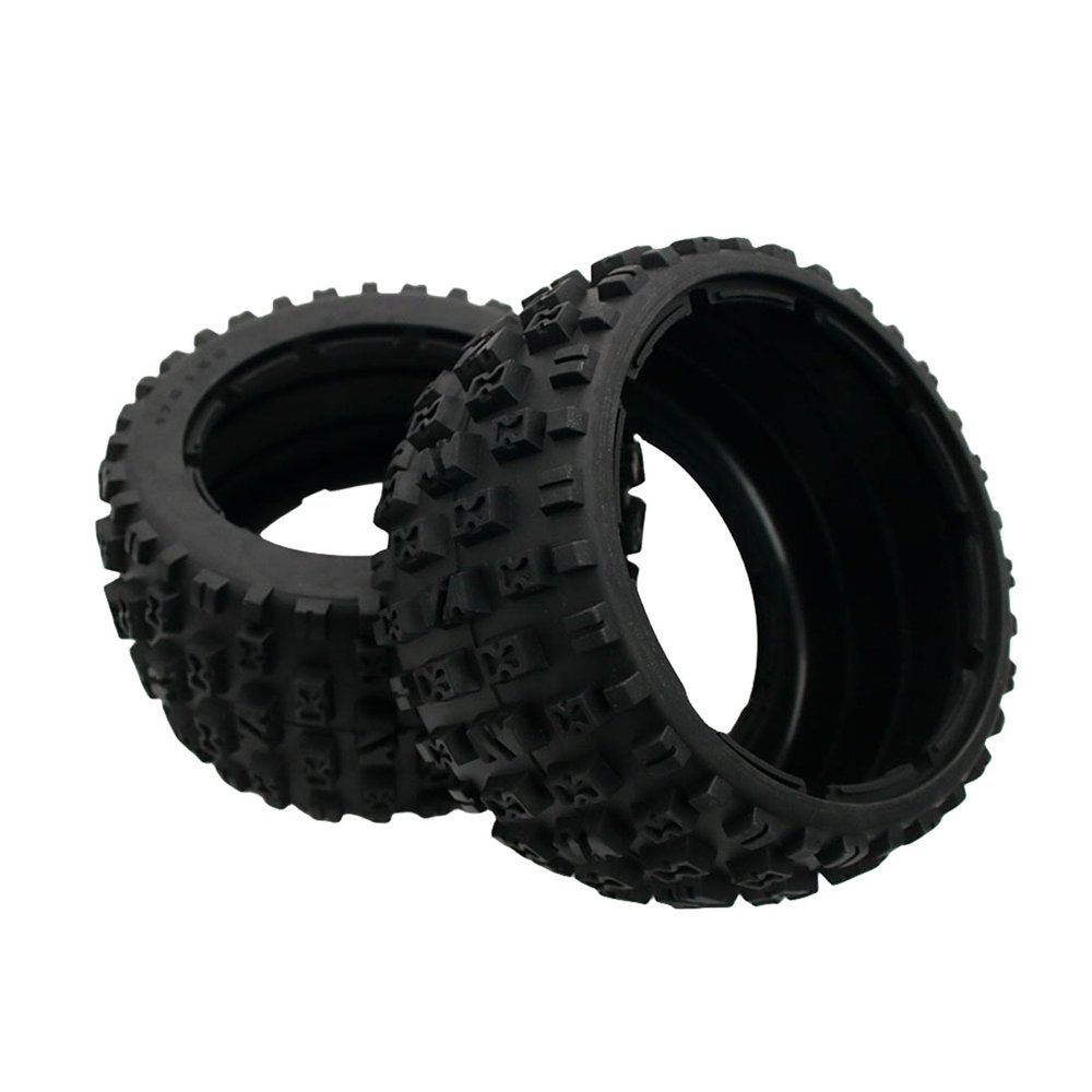 FLMLF 170 * 80MM Rear Knobby Tire Set of 2PCS Fit 1/5 HPI ROVAN KM Baja 5B RC CAR Parts
