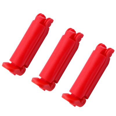 3 Pieces Car Seat Belt Clip Buckle Baby Car Seat Safety Belt Slip Slip-Resistant Clips (Red 3 Pieces)