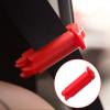 3 Pieces Car Seat Belt Clip Buckle Baby Car Seat Safety Belt Slip Slip-Resistant Clips (Red 3 Pieces) view 2