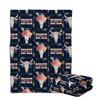 locobird Western Baby Blankets for Girls, Cowgirl Baby Blankets, Cow Skull and Flowers Personalized Baby Blankets, Baby Western Blanket Custom Name Fleece Blankets for Infant Newborn Daughter view 1