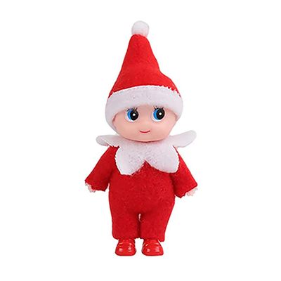 Baby Elf Mini Tiny Toddler Elves Kid Craft Babies Doll Decoration Accessories for Girls Boys Kids Adults (Red)