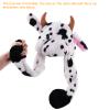 CICITOYWO Funny Plush Animal Hat Ear Moving Jumping Cow Cap for Kids Adults Cosplay Gift (Black and White) view 2