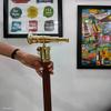 New Wooden Walking Stick with Brass Handle Telescope view 4
