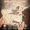 Dinosaur STEM Kits for Kids Ages 8-10-12, 4 in 1 Wood Building Toys for Boys Age 8-12, Build It Yourself Woodworking Kit, DIY 3D Wooden Puzzles Model Science Crafts for Kids, Stem Projects view 2