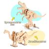 Dinosaur STEM Kits for Kids Ages 8-10-12, 4 in 1 Wood Building Toys for Boys Age 8-12, Build It Yourself Woodworking Kit, DIY 3D Wooden Puzzles Model Science Crafts for Kids, Stem Projects view 4