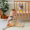 TUMAMA High Contrast Baby Toys, Black and White Infant Toys 0-3 Months for Newborn, Soft Sensory Rattles Toys with Teether for Toddlers view 3