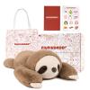 Niuniu Daddy Weighted Sloth Stuffed Animals for Anxiety, Large Plush Animal Pillow Kids Adults, 20in Cute Plushies Toy as Gifts Presents Christmas Birthday, Brown, SET-Above 3lb view 1