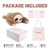 Niuniu Daddy Weighted Sloth Stuffed Animals for Anxiety, Large Plush Animal Pillow Kids Adults, 20in Cute Plushies Toy as Gifts Presents Christmas Birthday, Brown, SET-Above 3lb view 4