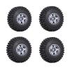 4PCS Wheel Rims Tires Set for Axial Scx24 Tires and Wheels 1in 52x18mm - (Color: Gold) view 3