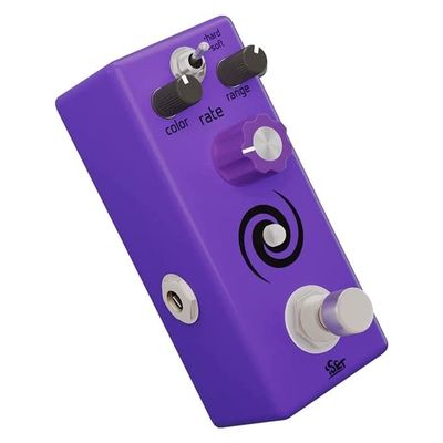 ISET Analog Galaxy Flanger Pedal for Electric Guitar Bass True Bypass - (Color: Purple)