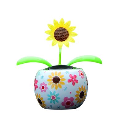 Katutude Solar Dancing Flowers for Car Dashboard, Solar Dancing Toys Sunflower Car Dashboard Decoration Window Sill Desktop Ornament - No Batteries Required
