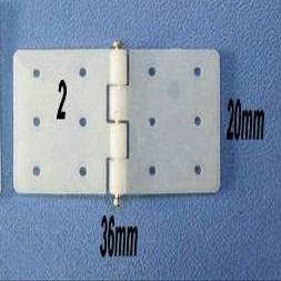10pcs/lot Plastic Hinge Flat Needle Binder for RC Model Remote Control Aircraft KT Fixed-Wing Plane Aileron Hinge Connection DIY - (Color: L20XW36MM)