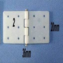 10pcs/lot Plastic Hinge Flat Needle Binder for RC Model Remote Control Aircraft KT Fixed-Wing Plane Aileron Hinge Connection DIY - (Color: L20XW36MM)