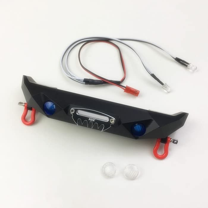 Blade Alloy Front Bumper with Light for 1/10 RC Crawler Wrangler SCX10-II 90046