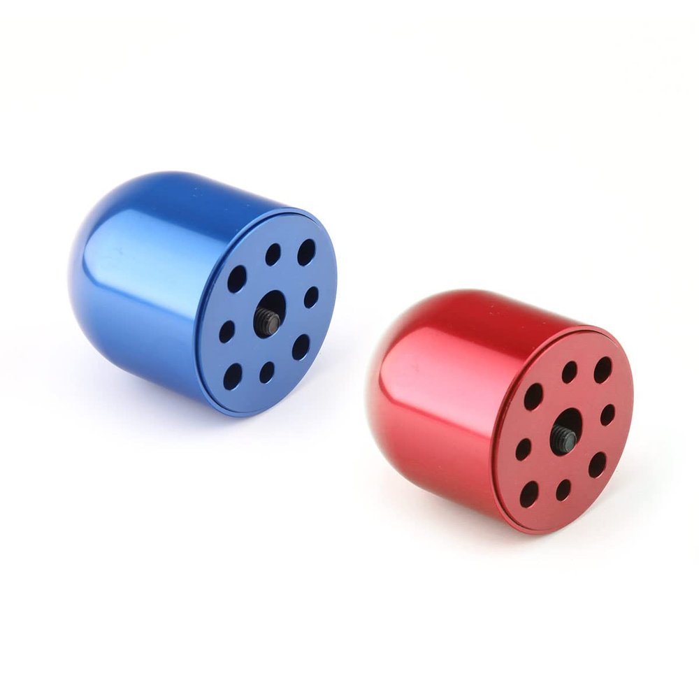 1Pc 2 Blades 1.75" 44.5mm Scale Drilled Aluminum Spinner for DLE30/55 EME55 MLD35 2colors - (Color: Blue 44mm)