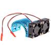 Enron 540 550 Electric Motor Proof Cover Heat Sink Cooling Twin Fan RC 1:10 Car 7024 - (Color: Gray) view 4