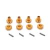4Pcs Metal 17Mm Wheel Hex Coupler Nut for JLB Racing Cheetah 11101 21101 J3 Speed 1/10 RC Car Upgrade Parts - (Color: Blue) view 4