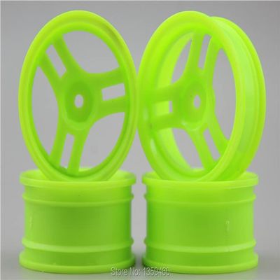 4pcs 1/10 Touring&Drift Wheel Rim T3S1NG(Material Green) 3mm Offset fits for 1:10 Touring&Drift Car 1/10 Rim 10154