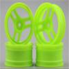 4pcs 1/10 Touring&Drift Wheel Rim T3S1NG(Material Green) 3mm Offset fits for 1:10 Touring&Drift Car 1/10 Rim 10154 view 1