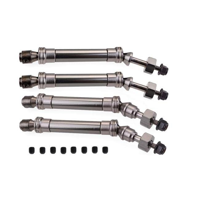 1/10 RTX4 Slash 4X4 Stampede VXL 2WD 6851R 6851X 6852R 6852X of CVD Steel Front Rear Drive Shaft Assembly Heavy Duty - (Color: Gray 2front 2rear)