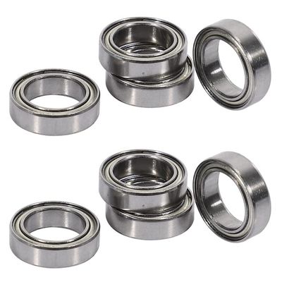 8 Pcs Ball Bearing (10X15x4mm/8X5X2.5Mm) BE003 for JLB Racing Cheetah 1/10 Brushless RC Car Parts Accessories - (Color: Silver)