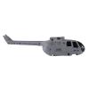 2Pcs RC Helicopter Grey Shell Cover Set for C186 C-186 RC Helicopter Airplane Drone Spare Parts Upgrade Accessories - (Color: GrayOrange) view 3