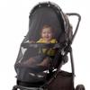IntiMom Stroller Sun Shade - Universal UV Protection Cover for Strollers Sunshade with See Through, Clip-On Sun Blocker, Sun Shield for Baby, Breathable Adjustable Fit, Full Coverage, L Black view 1