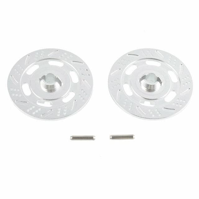 RC #8569 Blue Wheel Hex Disc Brake Rotors (2) For TRAXS Unlimited Desert Racer - (Color: Silver)