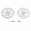 RC #8569 Blue Wheel Hex Disc Brake Rotors (2) For TRAXS Unlimited Desert Racer - (Color: Silver) view 1